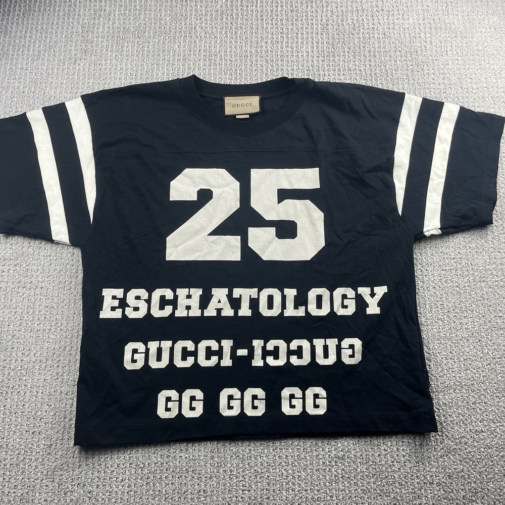 Gucci T Shirt 25 ESCHATOLOGY TEE Black White Size XS Oversized Authentic